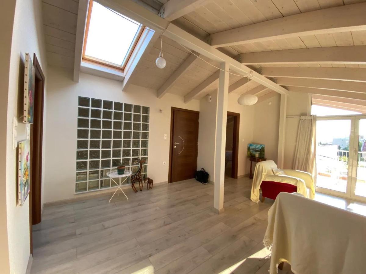 Sunny Apartment With Mountain View Patras Bagian luar foto